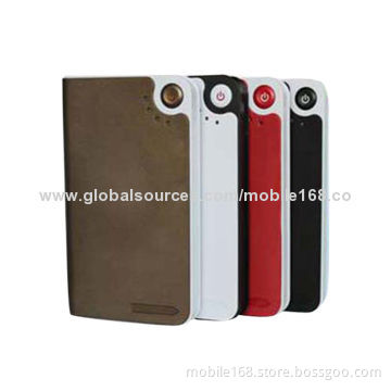 Power bank, 3,600mAh portable charger with 4 USB cables